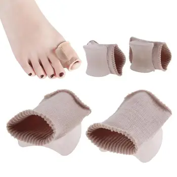 

1 Pair Big Toe Separator Tube Bandage Toe Finger Hallux Valgus Correction For Protector Silicone Foot Massage Foot Care Tool