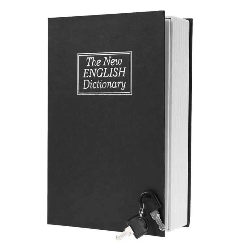 

Creative English Dictionary Shape Money Saving Box Safe Book Coin Piggy Bank with Key Cash Coins Saving Boxes Ornaments