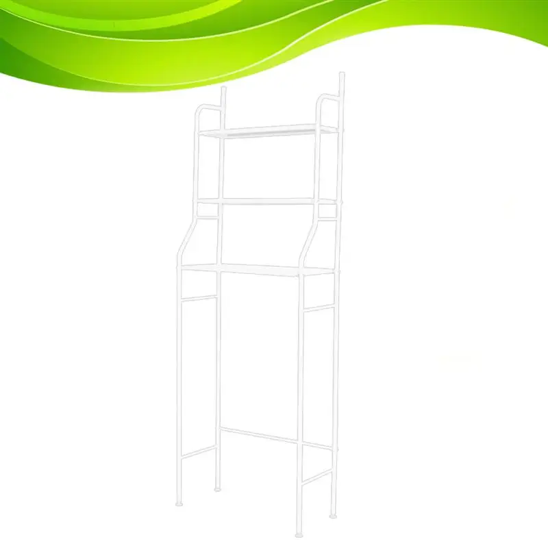  3 Tier Over the Toilet Storage Rack Space Saving Bathroom Kitchen Organizer(White) - 32963148089