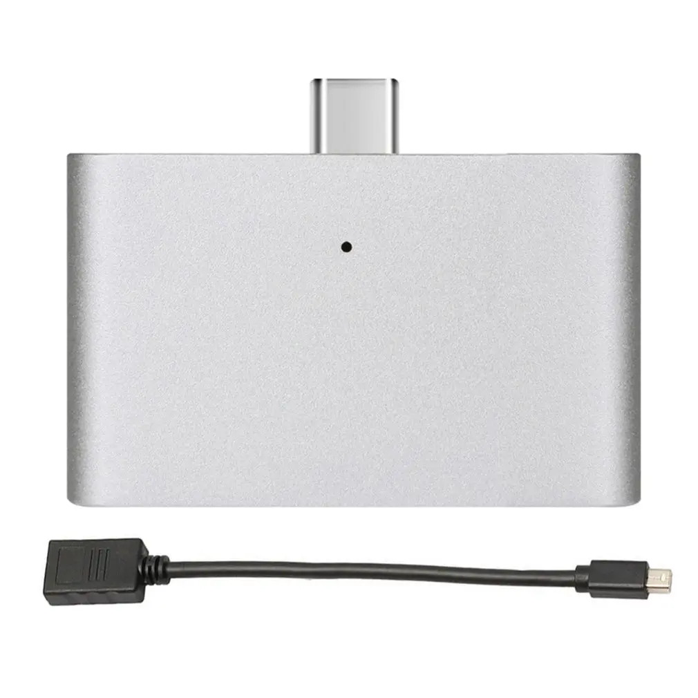 Малый Размеры Мультифункциональный Тип C Card Reader USB C OTG Hub TF Card Reader 4 в 1 USB 3,1 с Micro адаптер