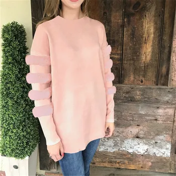 

Fashion Women Long Sleeve Tops Sweatshirt New 2018 Ladies Casual Crew Neck Loose Hoodies Autumn Winter Loose Pullover Sweatshirt