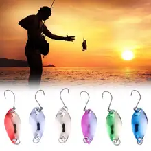 6 шт. металлические рыболовные крючки вращающаяся Блесна Приманки Бас набор инструментов тройные Крючки 6 цветов инструмент для рыболовных крючков Аксессуары Горячие