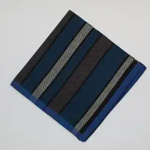 1 шт. 43 см Горячие Модные клетчатые мужские полосатые хлопковый носовой платок Карманный квадратный обеденное полотенце свадебный Рождественский подарок