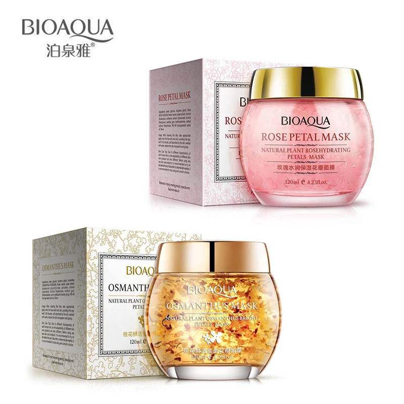 

BIOAQUA Sleeping Mask Rose Petals Osmanthus Mask Deep Cleansing Moisturizing Whitening Shrink Pore Sleep Facial Mask