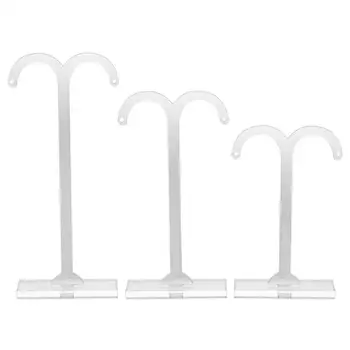 

New Sale Plexiglass 3pcs Jewelry Display Rack Sprout Transparent Earring Display Stand Holder Fashion Jewelry