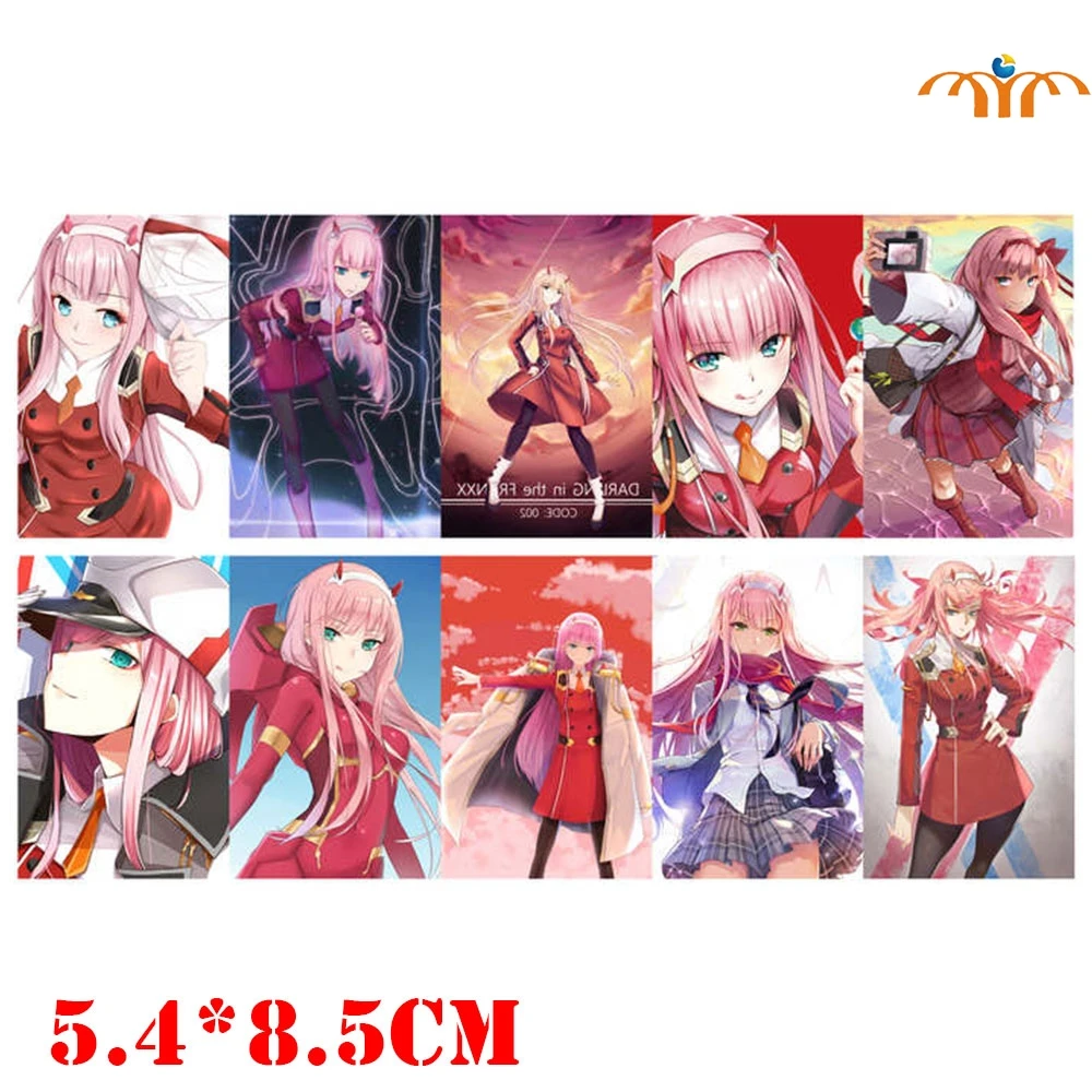 10 шт./компл. Darling In The Franxx Card стикер s водонепроницаемые наклейки самостоятельное