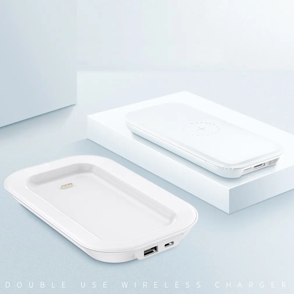 T199 2 In 1 Wireless Charger Mobile Power Supply With Base 10000mAh Desktop Mobile Phone Wireless Power Bank