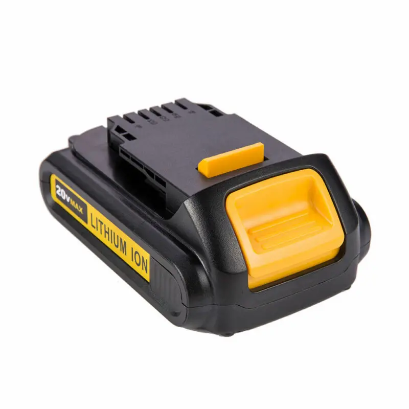 Preise GTF 20 V 2000 mAh Li Ion Werkzeuge Batterie Ersatz Wiederaufladbare lithium batterien mit lampe für DeWalt DCB200 DCB201 DCB203 DCB205