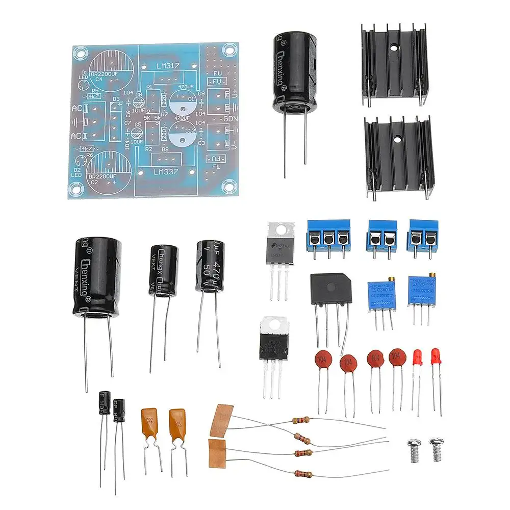 NEW DIY LM317+LM337 Negative Dual Power Adjustable Kit Power Supply