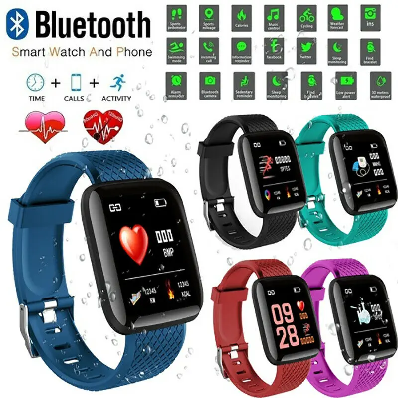 

Multi-function Smart Bracelet With Message Reminding Running Pedometer Watch Waterproof Anti-sweat Sleep Tracker Thermometer