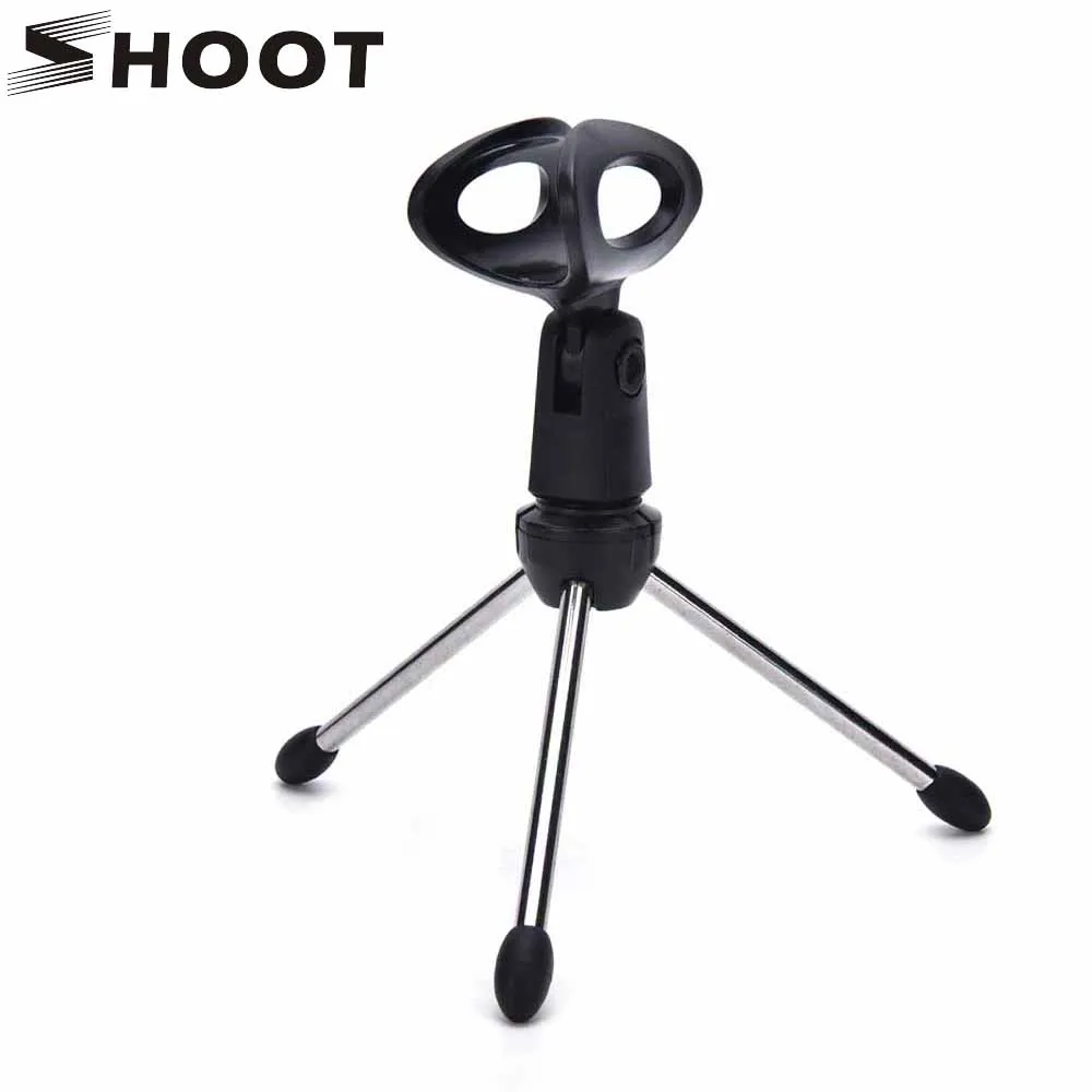 SHOOT Adjustable Lightweight Mini Desktop Microphone Foldable Tripod