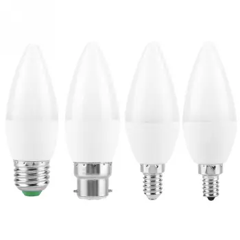 

3W Multi Color Changing LED Candle Light Bulb Low Power Consumption AC85-265V with Remote Control