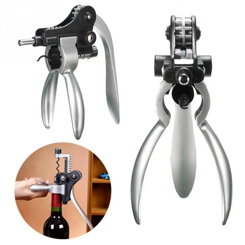 Wine Bottle Opener Lever Zinc Alloy Cap Catcher Rabbit Shape For Dinner