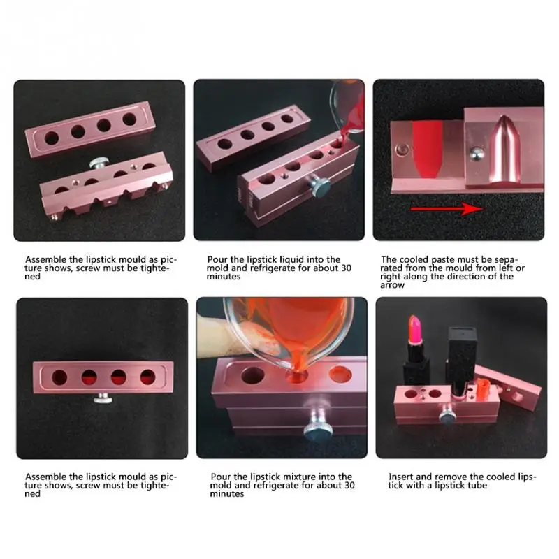 12.1 DIY Lipstick Mold Aluminum Alloy Rose Gold Dual Uses Lip Balm Maker Tool 12.1 DIY Lipstick Mold Aluminum Alloy Rose Gold Dual Uses Lip Balm Maker Tool