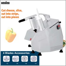Многофункциональная овощная машина XEOLEO, коммерческая машина для нарезки кубиков картофеля/томатов, Электрический измельчитель сыра, измельчитель овощей