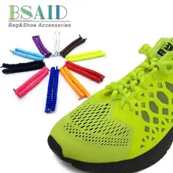BSAID шнурки без завязок Весна Вьющиеся стрейч 120 см конфеты спиральный эластичные шнурки для обуви для Для женщин мужские кроссовки 9908 для