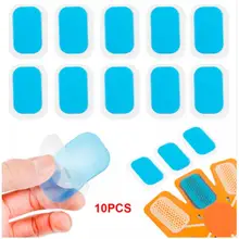 10 шт. стимулятор мышц брюшной полости Массажер для упражнений электрическая гелевая полоска специальный гель для EMS массажер для похудения