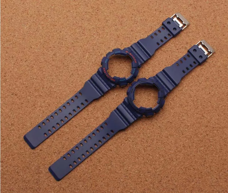Силиконовый резиновый ремешок для часов аксессуары выпуклый Casio G SHOCK GA120 GA 100 со