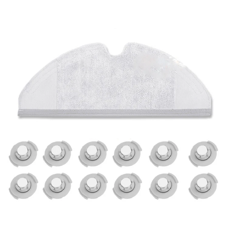 

New Hot 15Pcs/lot for Xiaomi Roborock S50 S51 Robot Vacuum Cleaner Spare Parts Kits Mopping Cloth Dry mop*3 Water Tank Filter*