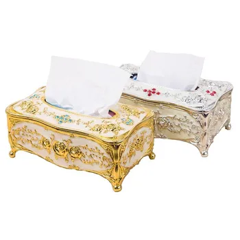 

Elegant Tissue Box Paper Towel Storage Boxes Container Napkins Holder Desktop Organizer Car Premium Gift Living Room Bedroom