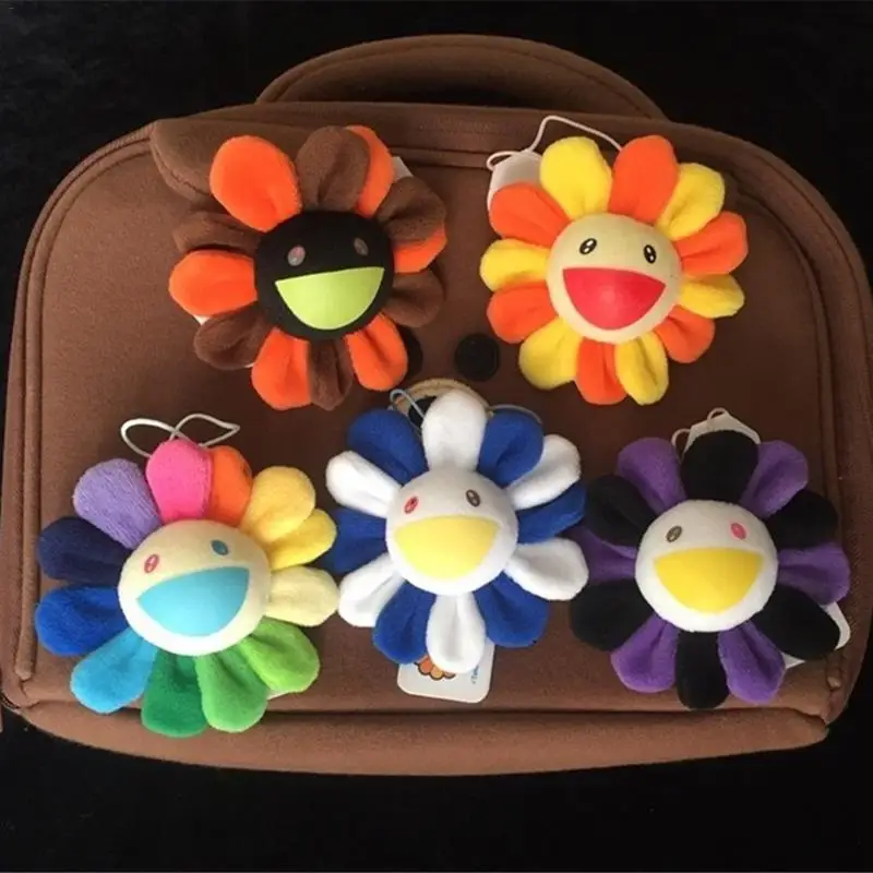 

Cute Sunflower Plush Brooch Sun Flower Bag Hanging Ornaments Bag Pendant For Girl Gift