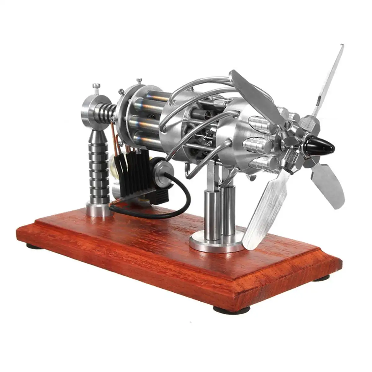 

Mini Hot Air Stirling Engine Model Motor Educational Stream Power Models Physics Experiment Educational Equipment Science Gift