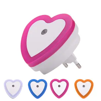 

Light Sensor Control Night Light Mini EU US Plug Novelty Square Bedroom lamp For Baby Gift Romantic Colorful Lights