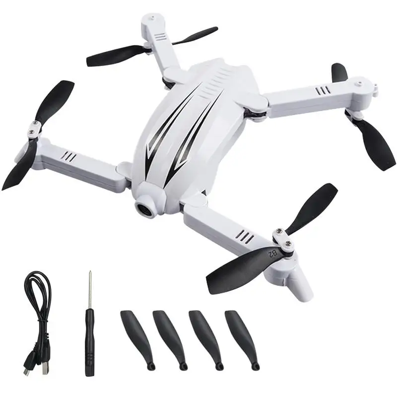 

WIFI FPV 720P Wide Angle Camera Foldable RC Quadcopter Height Hold Selfie Drone White
