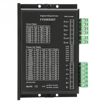 

New FYDM506T 2 Phase Stepper Motor Driver Stepping Motor Controller 24-50VDC