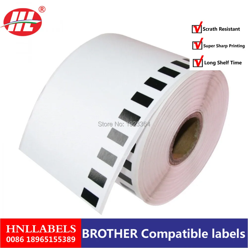 50x рулоны совместимые с Brother этикетки наклейка на штрих код dk22205 dk 22205 22205|Офисная