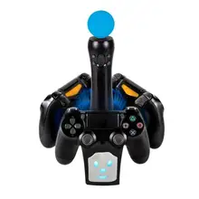 ALLOYSEED 4 в 1 контроллер зарядная док-станция Подставка для Playstation 4 для Playstation 4 для PS4 Для PS Move контроллеры Новые