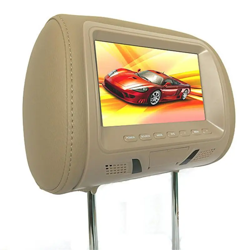 2 шт. 7 дюймов задний Автомобильный подголовник универсальный DC12 HD цифровой экран изображение 480x230 ЖК-подголовник ТВ дисплей с OSD PAL/NTSC