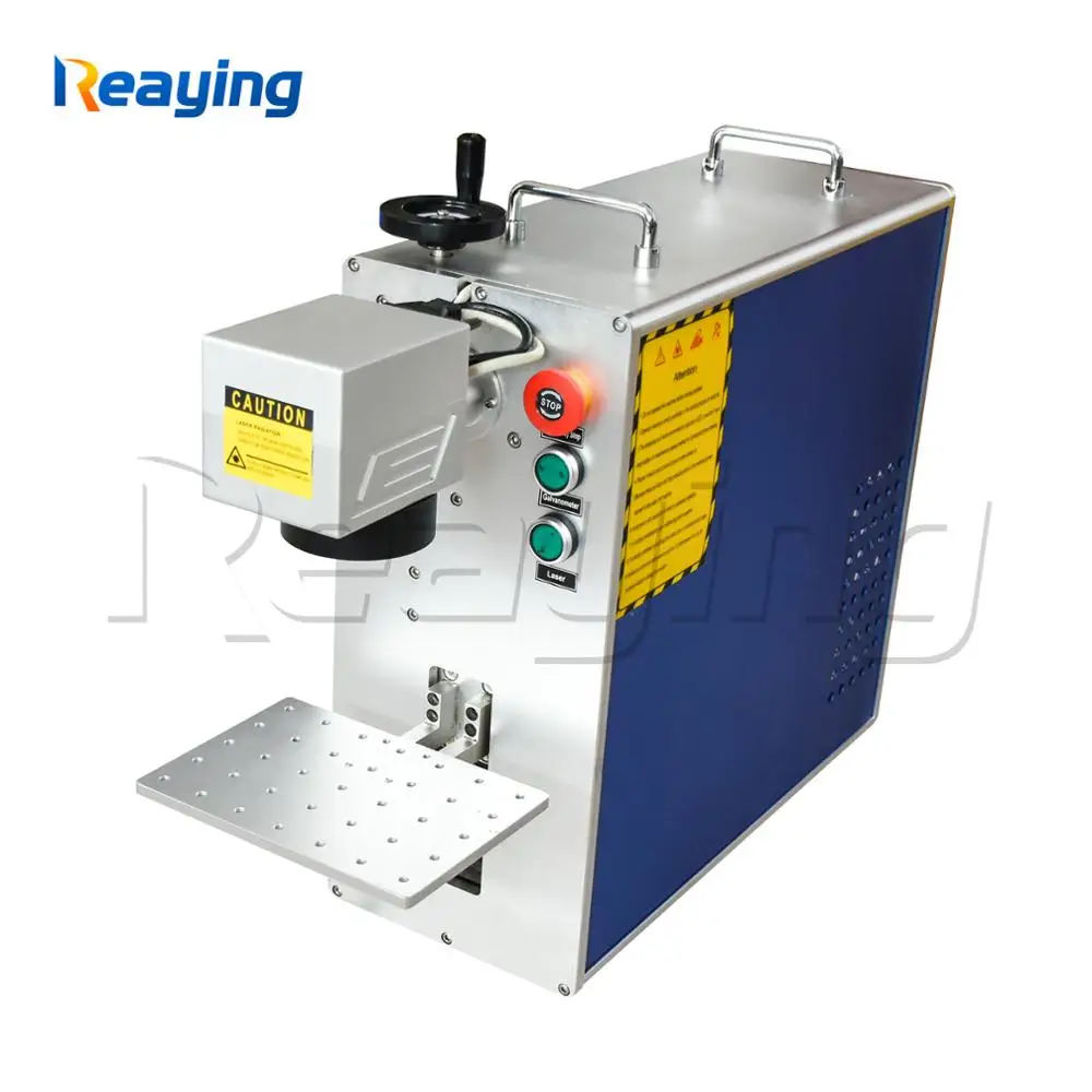 

Portable 30W Raycus Fiber Laser Machine Laser Engraver Printer Metal Marking Engraving 110*110mm Engraver
