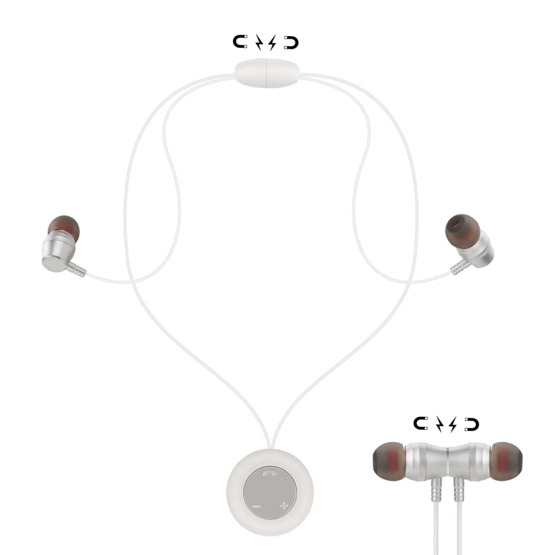 IG магнитное ожерелье Bluetooth гарнитура стерео 4 2 спортивные наушники.|Наушники и