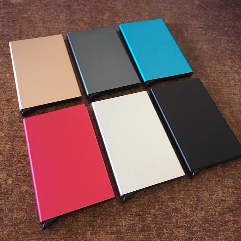 

New Multi-function Automatic PFID Wallet Business Card Box Anti-theft Business Men Accessories Holder Credit Card Case