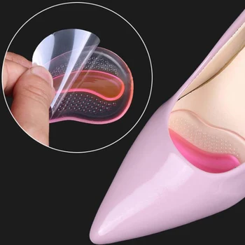 

Hot sale 1 Pair Gel Silicone Forefoot Pads Insoles Inserts Women High Heels Massage Anti-Slip Pain Relief Shoes Pads