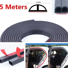 1X5 m B-em Forma de Tipo de Moldagem Guarnição Tira de Borracha Selo Da Borda Da Porta Do Carro Universal