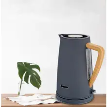 1800 Вт Электрический чайник из нержавеющей стали с деревянная и пластиковая ручка 304 л# пищевой СС нагрев воды за 5 минут