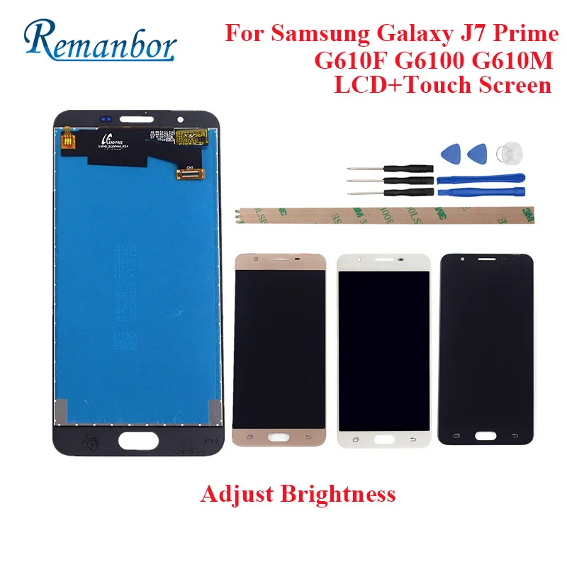

Remanbor For Samsung Galaxy J7 Prime G610 G610F LCD Display And Touch Screen Perfect Repair Parts Digital Accessory 5.5" +Tool
