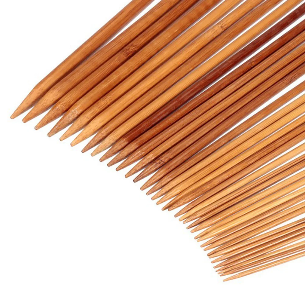 18 пар вязания крючком бамбуковые Ремесла Ручка бытовой переплетения пряжа швейная вязальная игла для дома