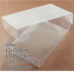 10 шт./лот 23x23x7,5 см пластиковый прозрачный ПВХ складной чехол вверх и подпушка крышка упаковочная коробка Рыба Клей Подарочная коробка