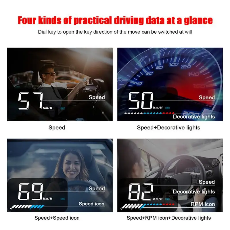  Neue M7 2 In 1 Auto Hud OBD Auf-board Computer GPS Head-up Display Für Alle Fahrzeuge tacho Windsch