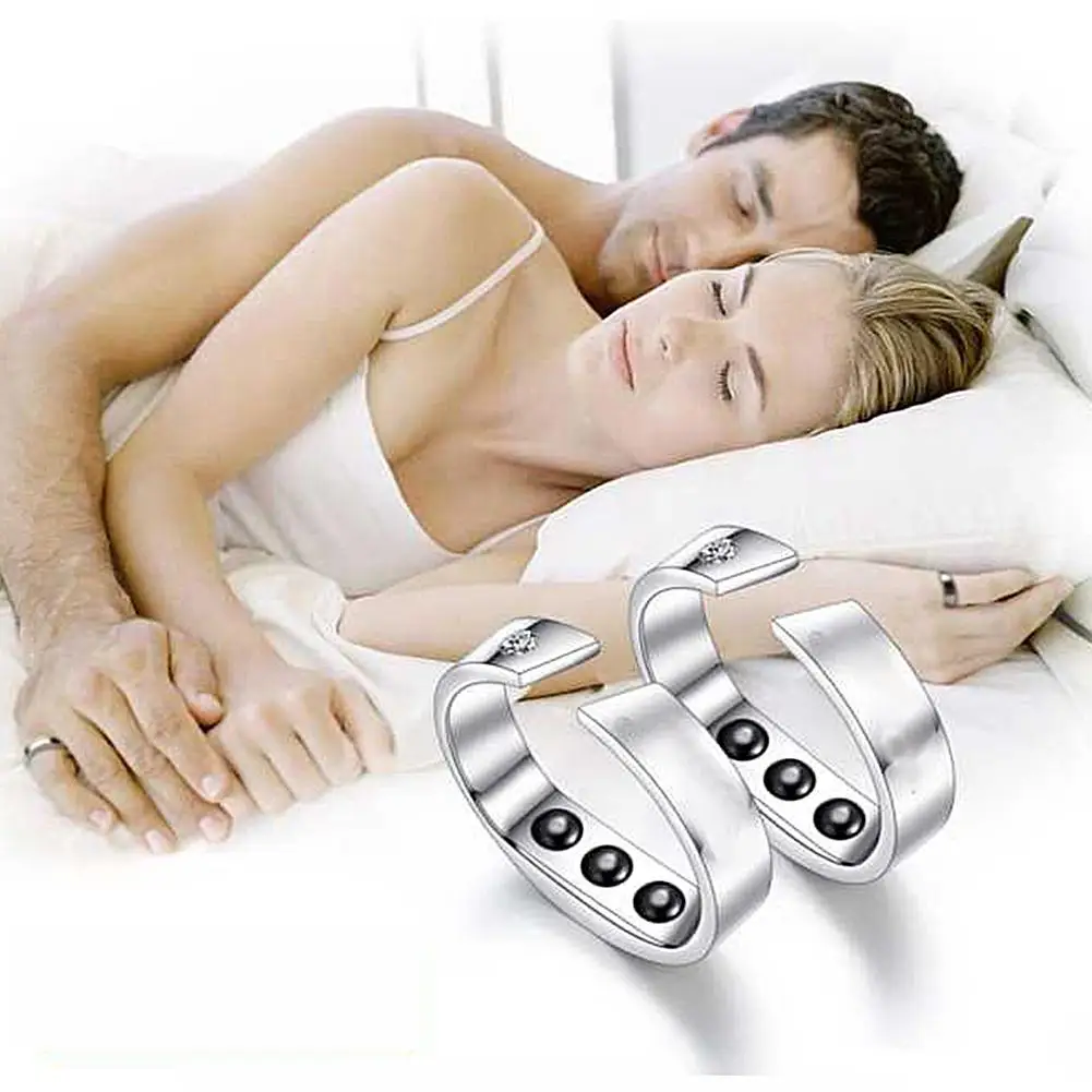 

Anti Snoring Magnetic Ring Snoring Stopper Acupressure Therapy Treatment Against Snoring Device Finger Ring Sleep Aid