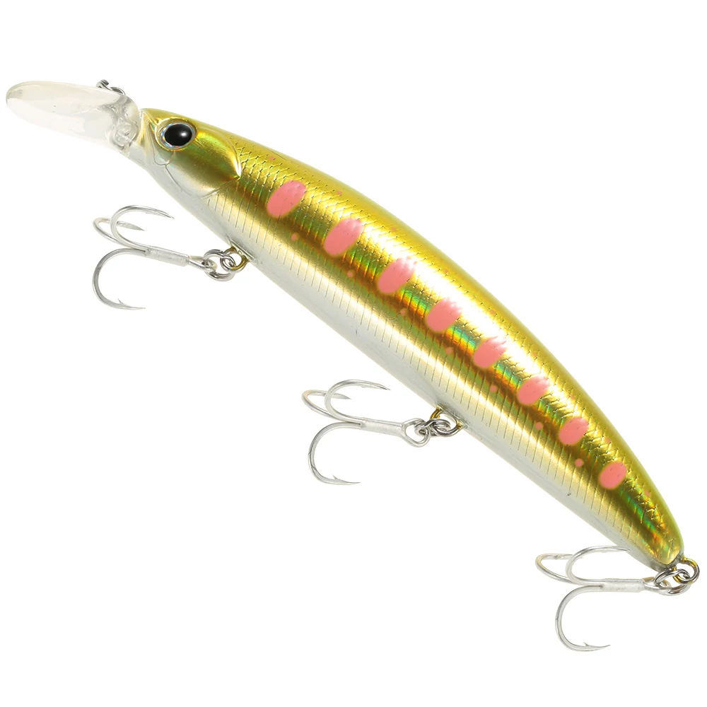 

Trulinoya Fishing Lure 11cm 3D Sinking Minnow Fishing Lures Bait Hooks Bass Tackle for Carp Pesca