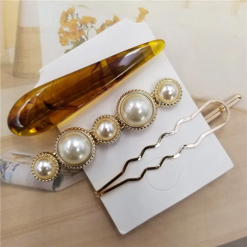 

Fashion Romantic Pearl Hair Clip Bangs Hairpin Women Girls Hair Clips Clamp Barrette Accessories for Girls Hairgrip Headdress