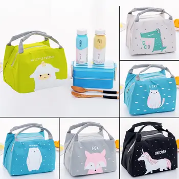 

Cute Oxford Waterproof Lunch Bag Lunch Thermal Box Insulated Cooler Picnic Thermal Carry Storage Bag New