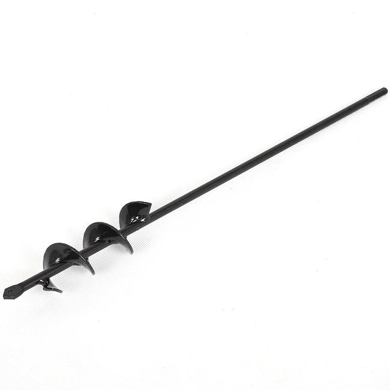 

1pc 45x4cm Black 18inch Planting Auger Spiral Hole Drill Bit high quality accessory fit For Yard Roto Earth Bulb Planter New