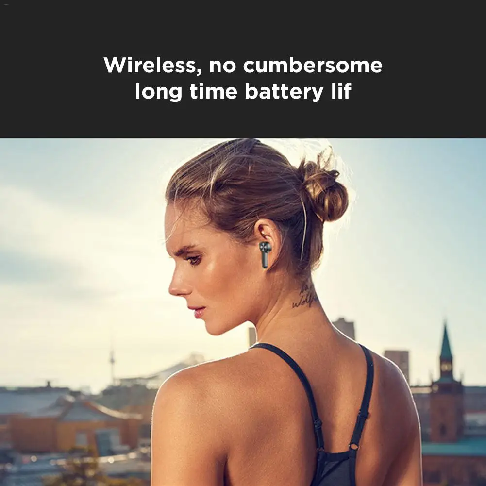 TWS 5.0 Wireless Bluetooth Earphone In-ear Mini Earbuds Earphone HIFI Surround Stereo Smart Touch Bluetooth Earphone With Mic
