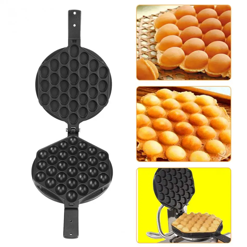 

Professional Egg Bubble Puff Cake Waffle Maker Machine Nonstick Waffle Baking Pan Tool for Home Commercial Use Kitchen Tools