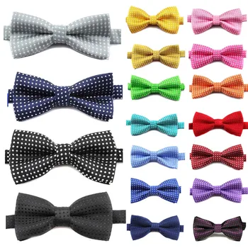 

Children Fashion Formal Cotton Bow Tie Kid Classical Dot Bowties Colorful Butterfly Wedding Party Pet Bowtie Tuxedo Ties